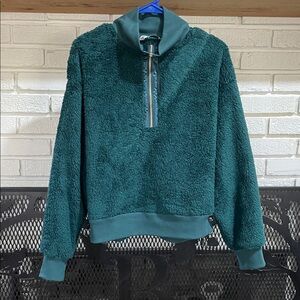 Sonoma Teal Fleece Turtleneck Pullover